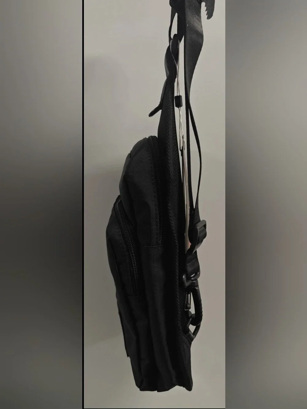 TRUE RELIGION Ivan Black Sling Bag Canvas BRAND-NEW w/tags